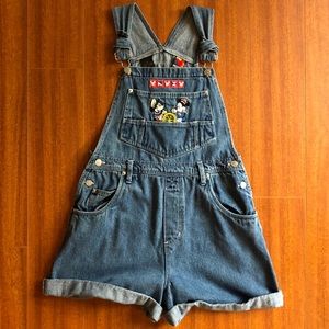 Vintage Mickey and Minnie Mouse Sailor Overalls